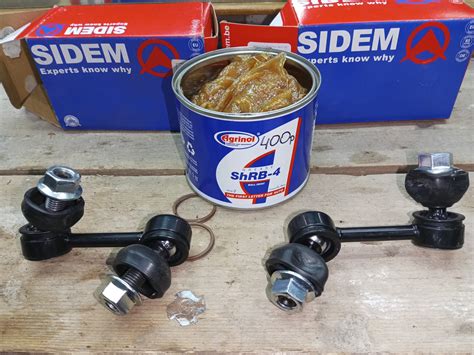Дополнительная смазка шарниров стоек стабилизатора Sidem — Mitsubishi ...