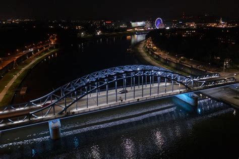 Jozef Pilsudski Bridge Cracow Poland