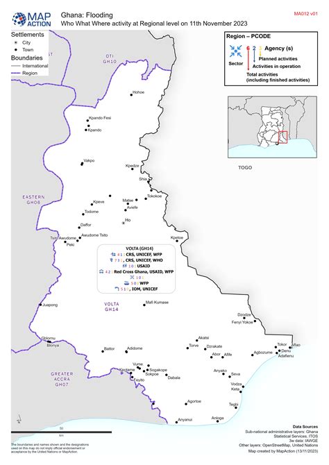 Ghana: Flood, 2023 - MapAction