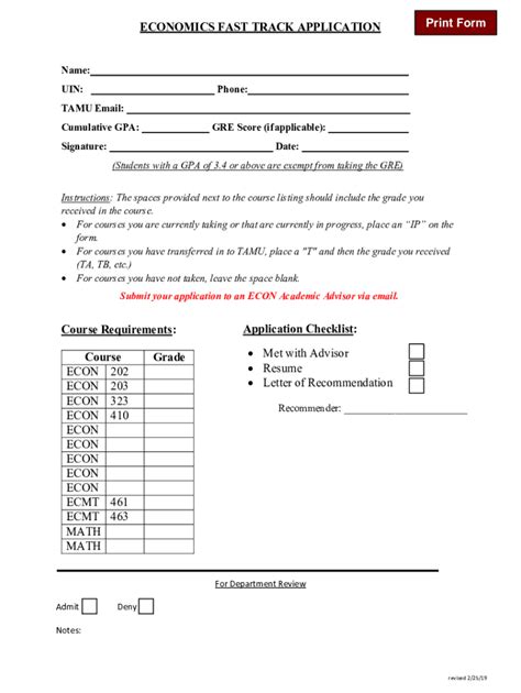 Fillable Online Liberalarts Tamu GRE Score Waiver Request Form Fax