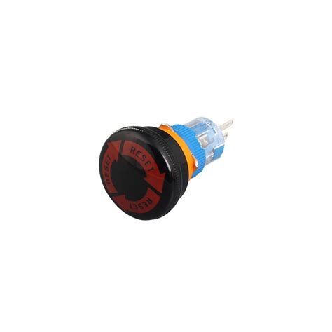 Ce Emergency Stop Push Button Mm Plastic Head Black Head Elevator