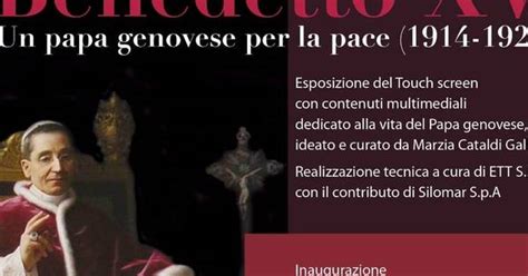 Benedetto XV Un Papa Genovese Per La Pace Al Museo Diocesano