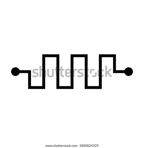 Symbol Memristor Vector Illustration Stock Vector Royalty Free