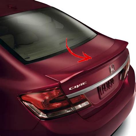 Honda Civic 2012 2015 Rebirth Trunk Spoiler ABS Plastic Wajid Auto