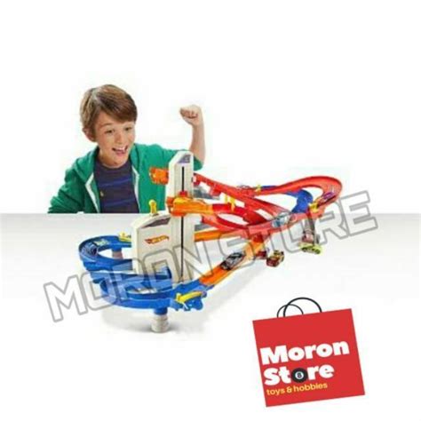 Jual Hot Wheels Auto Lift Expressway Dual Motorized Track Super Jumbo Original Mattel Playset