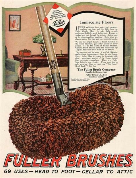 Fuller Brushes 1922 Fuller Brush Fuller Brush Company Cleaning