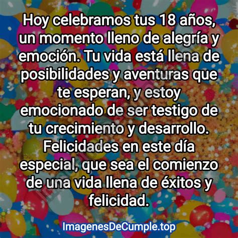 Mensajes De Feliz 18 Anos Frases De Feliz Cumpleanos Tarjetas Felicitaciones Para 18 Anos