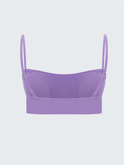 LCW DREAM Mor Düz Çıkarılabilir Pedli Kadın Bikini Üst S HE Z QP LCW