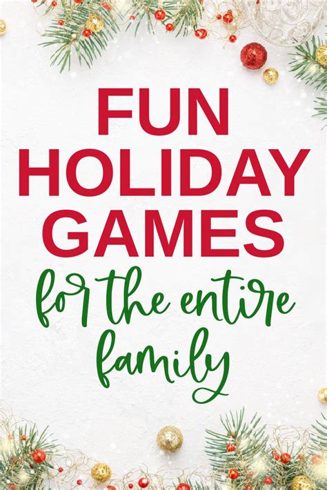 Fun Holiday Games for the Entire Family - Kara Creates | Fun holiday games, Holiday games, Fun ...