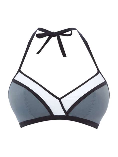 C Freya Bondi Bikini Top Triangle Soft Cup Halterneck Padded