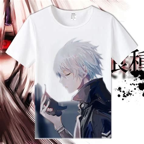 New Summer T Shirt Tokyo Ghoul Cosplay Kaneki Ken T Shirt Anime Tshirt