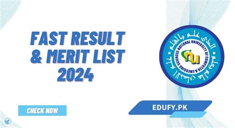 Fast University Result And Merit List 2024 Check Online