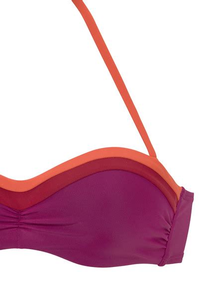 s Oliver Bügel Bandeau Bikini Top Yella berry orange Cup B 38