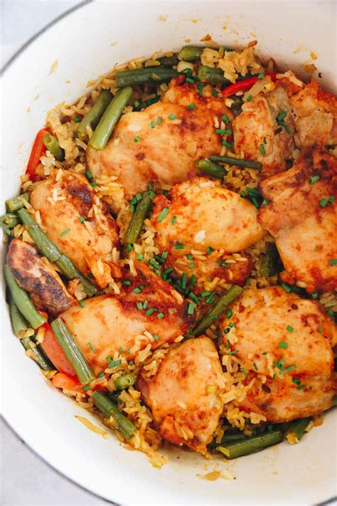One Pot Chicken and Rice - The Healthy Maven