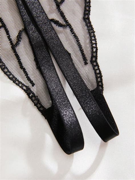 Classic Sexy Floral Lace Open Crotch Panty Lingerie Shein Uk