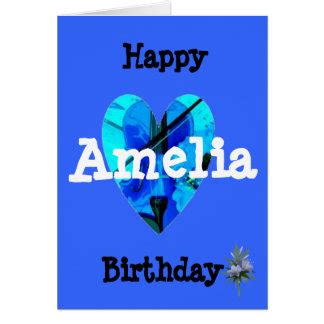 Happy Birthday Amelia Greeting Cards | Zazzle