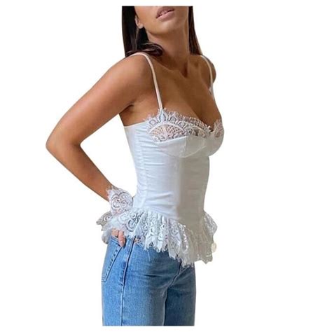 Femmes Sexy Transparent Dentelle Sling Solide Clor Lingerie Pyjama Chemise De Nuit L