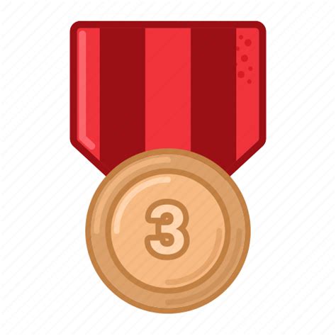 Bronze Medal Award Prize Badge Achievements Icon Download On