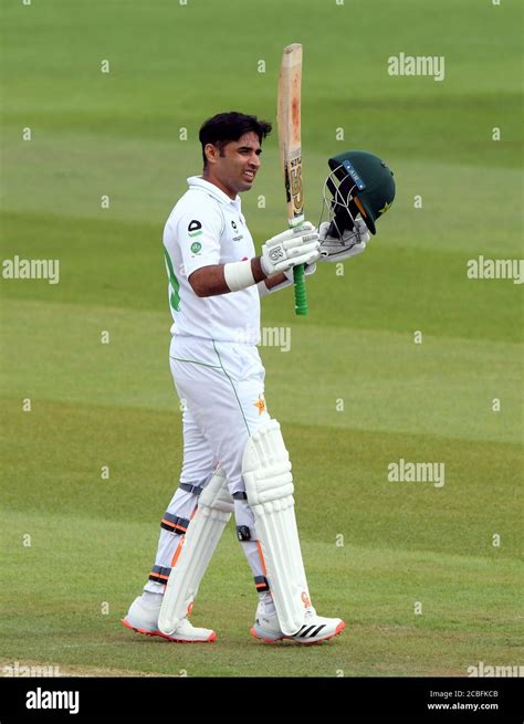 pakistans abid ali celebrates reaching  res stock photography