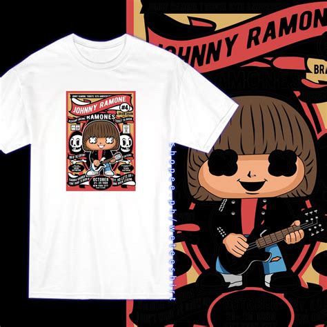 Pop Art T Shirt Collectibles Ramones Johnny Ramone Shirt Shopee Philippines