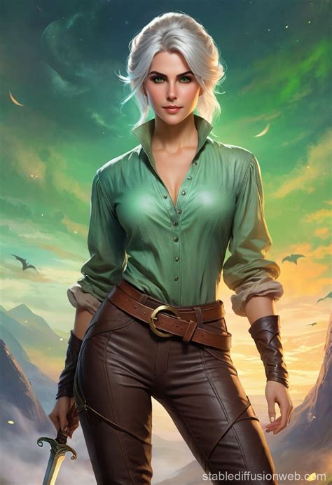 Ciri, The Witcher | Stable Diffusion Online