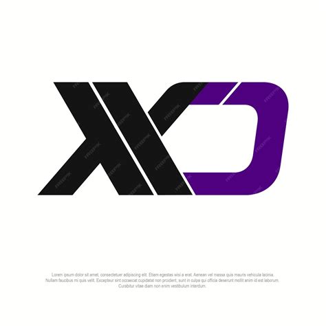 Premium Vector | Xo logo company