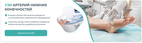 УЗИ артерий нижних конечностей в Брянске : цены, врачи, показания ...
