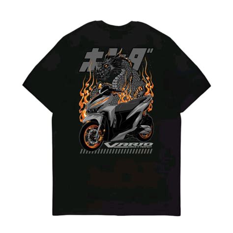 Jual Kaos Motor Vario Baju Komunitas Geng Otomotif Vario Dragon