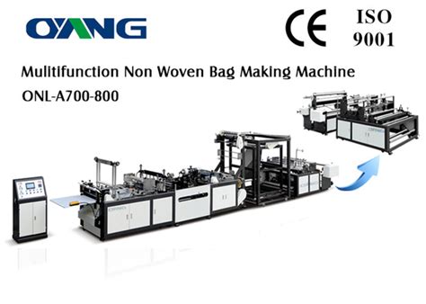 High Efficiency Non Woven Bag Making Machine Carry Bag Manufacturing