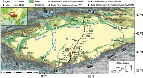 Taklamakan Desert On World Map