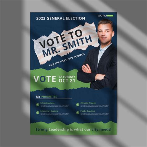 Elegant Political Flyer Template Guru Printables