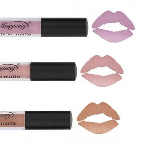 Set Of 3 Nude Matte Lipstick Set