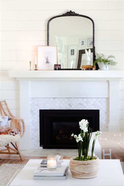 How To Decorate Your Mantel For Spring The Easy Way Modern Glam