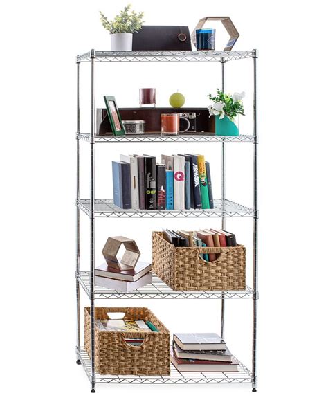 Seville Classics 5 Tier Steel Wire Wheeled Shelving Macys