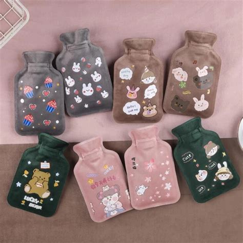 MurahMini Plush Hot Water Bottle Bag Handwarmer Warm Hands Bag Tungku Air Panas Beg Tuam Perut