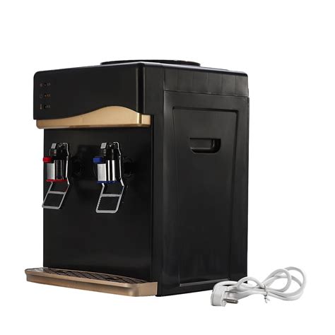 220V 550W Electric Water Dispenser Desktop Cold Hot Ice Water Cooler Heater Drinking Fountain
