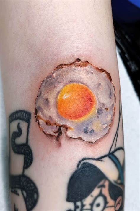 Tattoo Uploaded By Danny Act Ink Tattoo Breakfast Egg Bancon Food