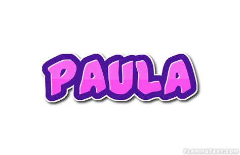 Paula Logo Free Name Design Tool From Flaming Text