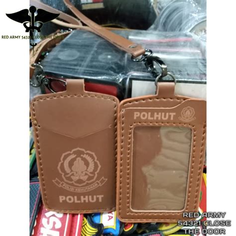 Jual Id Card Holder Tali Lanyard Name Tag Logo Polhut Shopee Indonesia