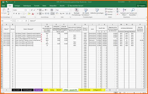 Wunderbar Excel Vorlage Einnahmen Berschussrechnung E R Pierre