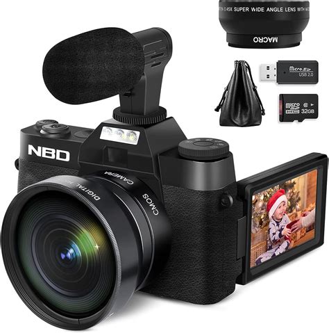 Nbd Digital Cameras For Photography Mp Vlogging Camera K Compact