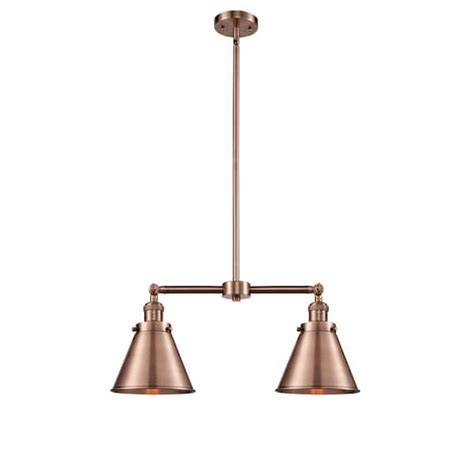 Innovations Appalachian 2 Light Antique Copper Island Pendant Light