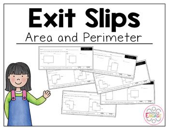 Common Core Exit Slips Area And Perimeter By Teaching To Engage