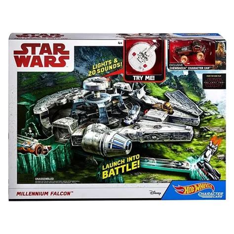 Pista Halcon Milenario Hot Wheels Electronico Star Wars Meses sin interés