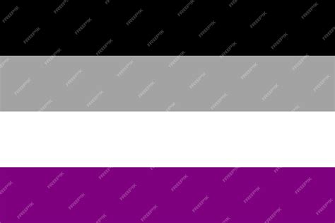 Premium Vector | Asexual pride flag