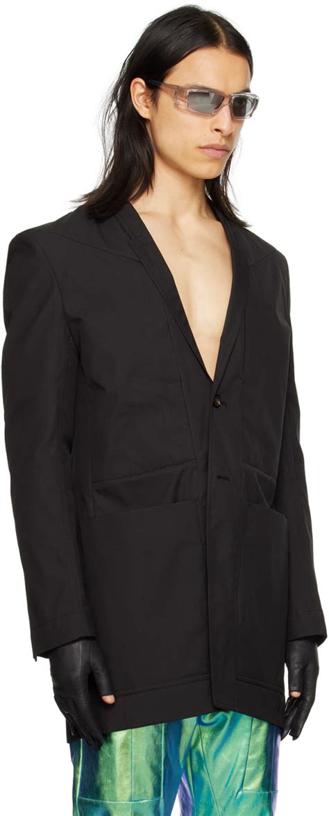 Rick Owens Black Lido Blazer Rick Owens