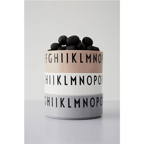 Design Letters Skål Set 3 pack Nude Barnservis Design Letters