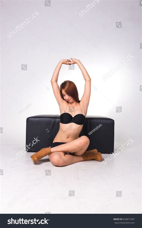 Sexy Asian Woman White Lingerie On Stock Photo Shutterstock
