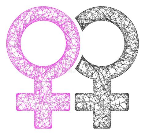 Web Network Lesbian Couple Symbol Vector Icon Stock Vector Illustration Of Homosexual
