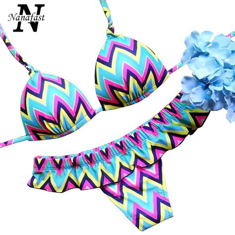 Nanafast 2016 New Summer Digital Print Women Bikini Swimsuits Sexy